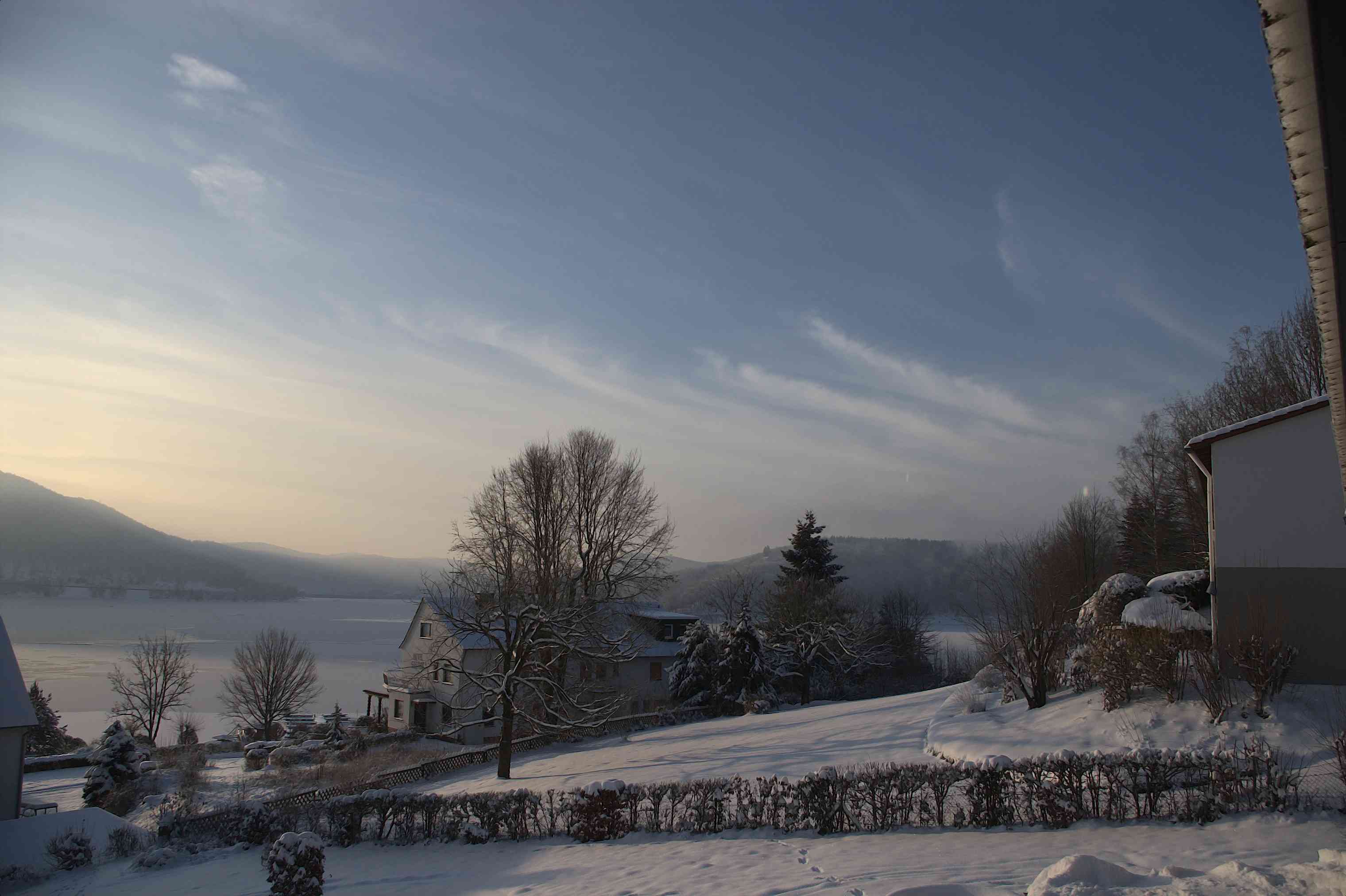 Waldecker Land im Winter mit Edersee